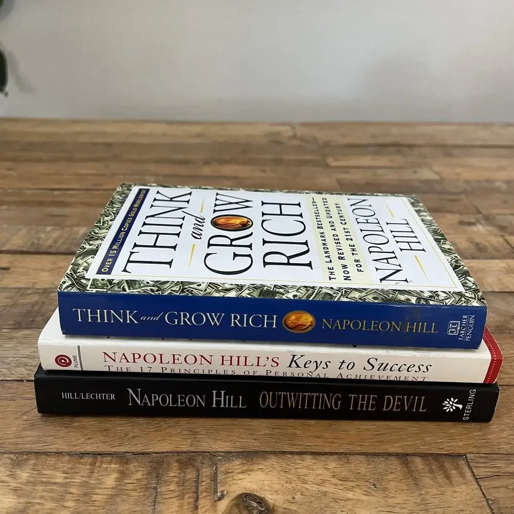 Napoleon Hill Business and Self-help Book Lot of 3
